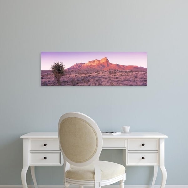 Easy Art Prints Panoramic Images's 'Morning, Mountain, National Park, Guadalupe Mountains, Texas, United States' Canvas Art