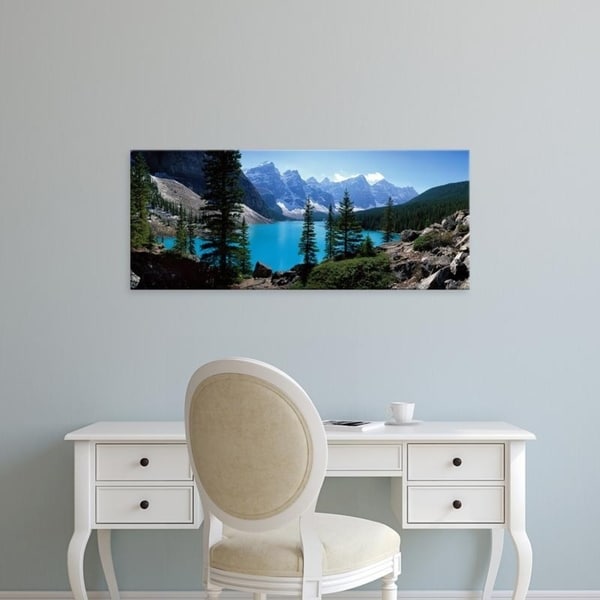 Easy Art Prints Panoramic Images's 'Moraine Lake Banff National Park Alberta Canada' Premium Canvas Art