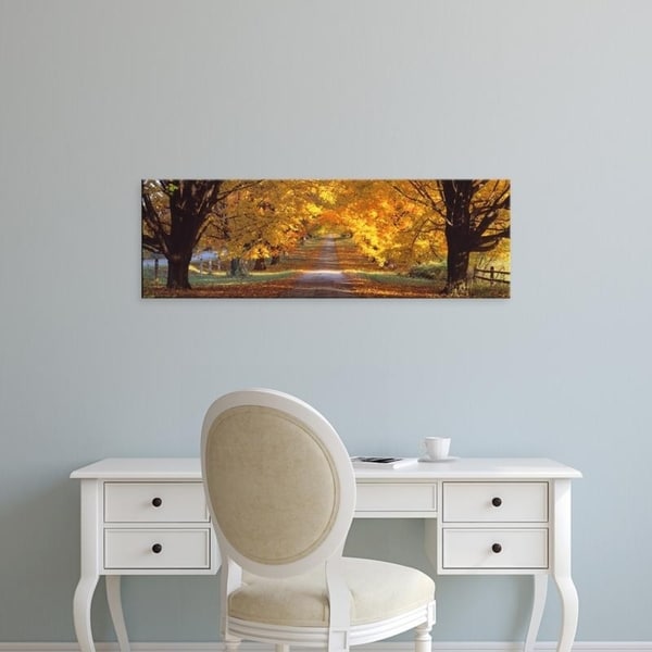 Easy Art Prints Panoramic Images's 'Road, Baltimore County, Maryland, USA' Premium Canvas Art