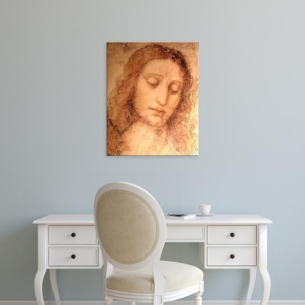 Easy Art Prints Leonardo da Vinci's 'Study of Christ for the Last Supper detail' Premium Canvas Art