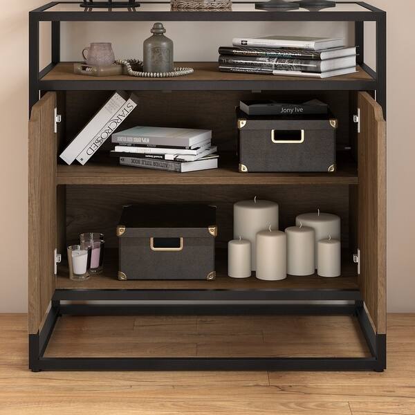 Shop Carbon Loft Narthech Small Storage Cabinet With Doors In