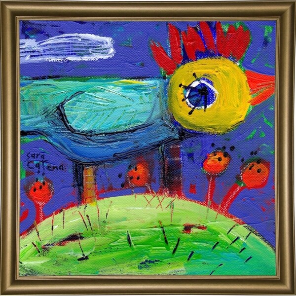 Rosy's Meadow II-SARCAT104948 Print 15"x15" by Sara Catena