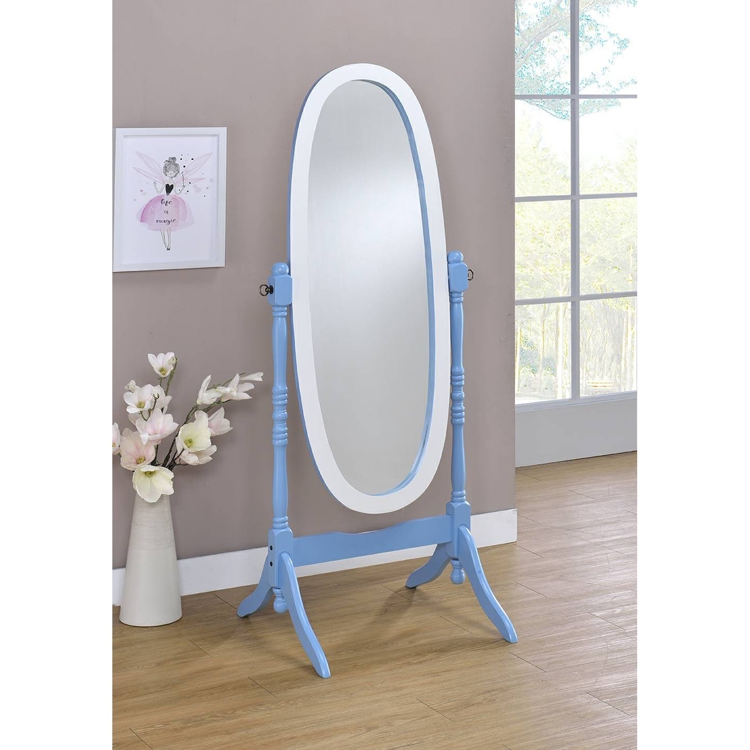 Oval Cheval Standing Decorative Mirror N/A On Sale Bed Bath  Beyond  24213150