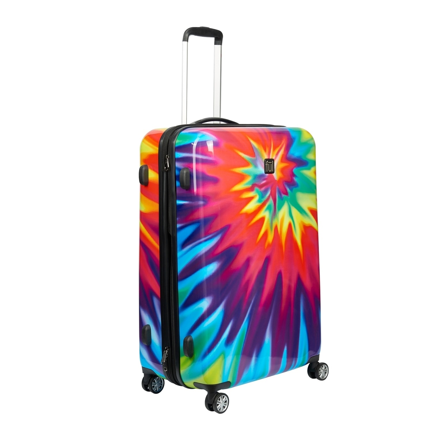 tie dye luggage