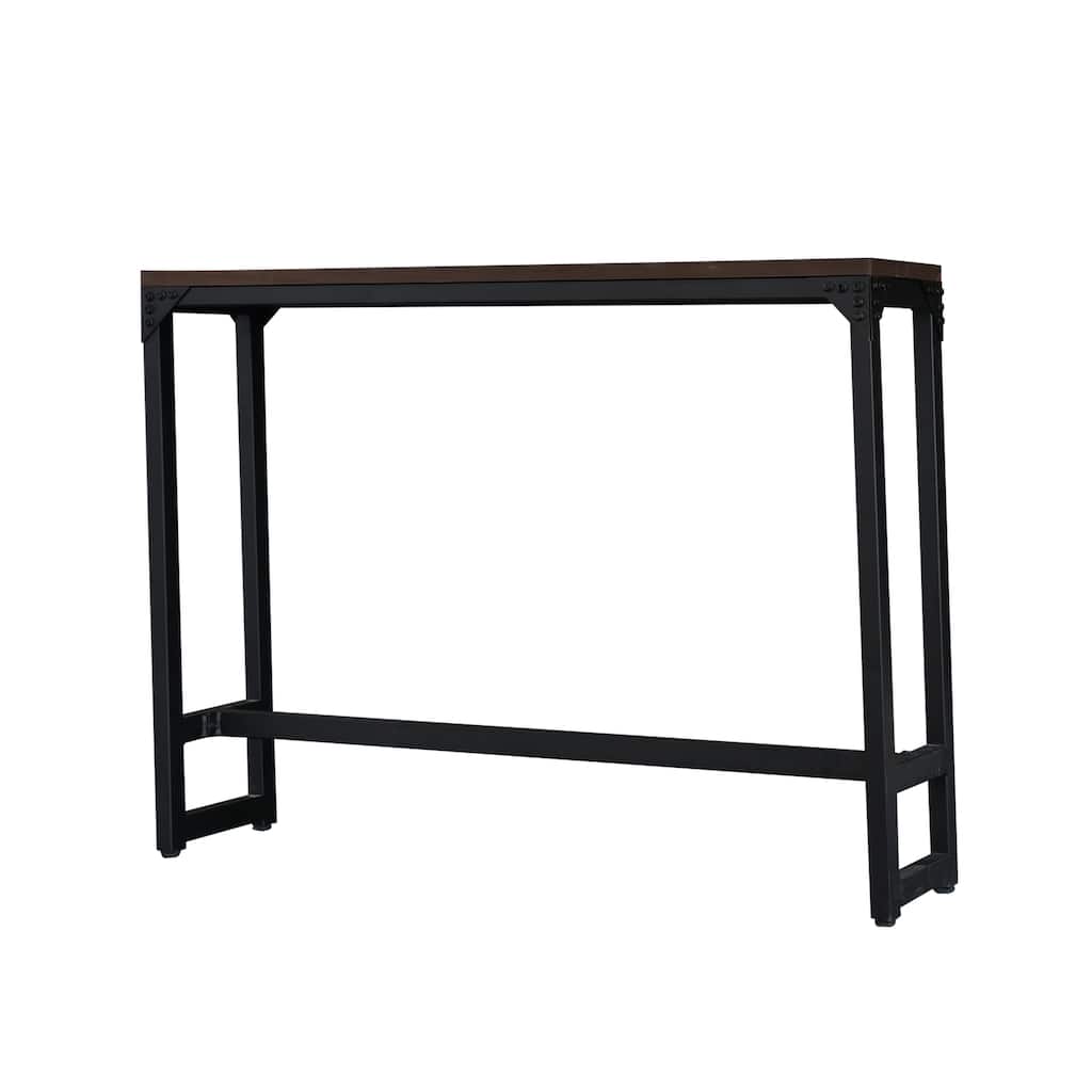Logan Small Spaces Contemporary Industrial Bar/Cocktail Table