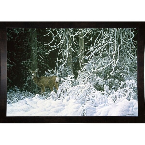 Snow Palace - Mule Deer-RONPAR10516 Print 11"x16.25" by Ron Parker