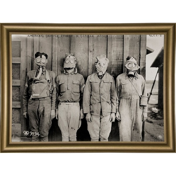 American, British, French & German Gas Masks-PRIPUB131103 Print 12.5"x17.5" by Print Collection