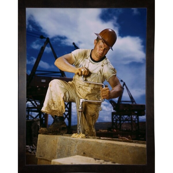 Carpenter at Work on Douglas Dam, Tennessee-PRIPUB131129 Print 27.75"x21.25" by Print Collection