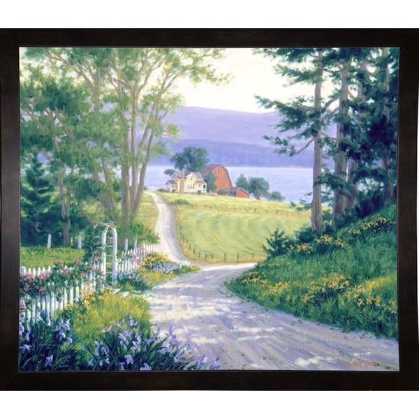 Coastal Backroads-RANVAN17607 Print 12"x14.25" by Randy Van Beek