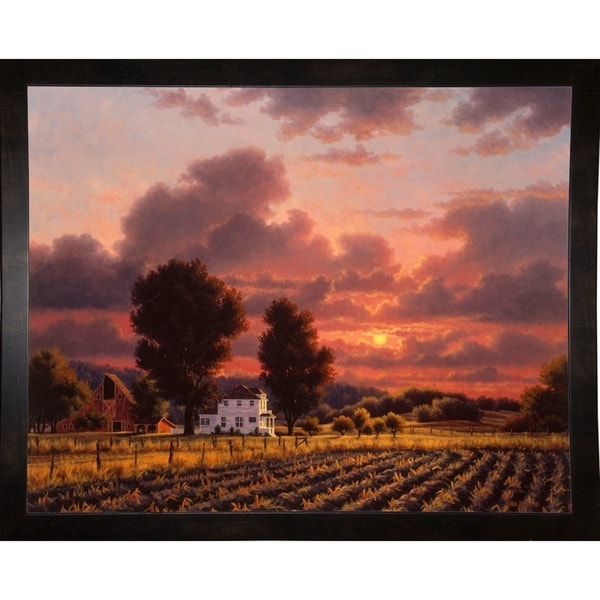 Autumn Sunset 2-RANVAN5594 Print 24"x30.5" by Randy Van Beek