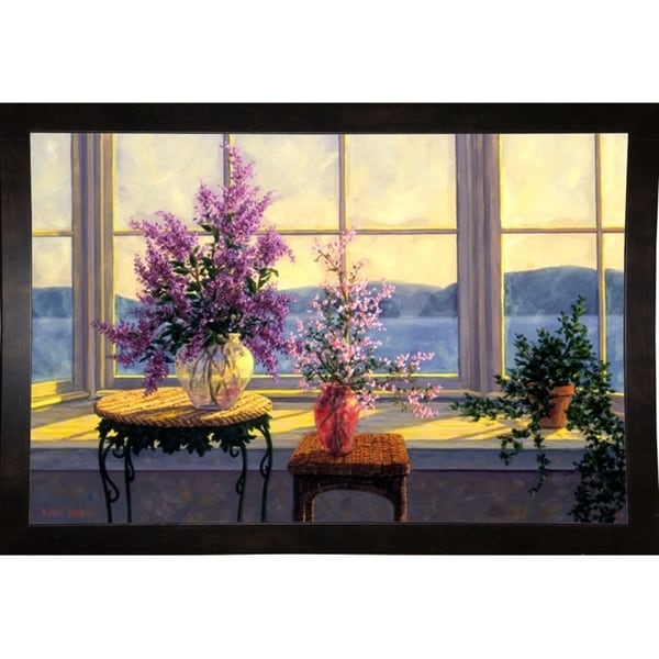 Bay Window Bouquet-RANVAN48573 Print 13"x19.75" by Randy Van Beek