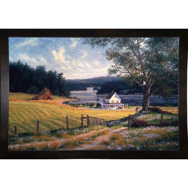 A House In The Oak Tree-RANVAN5579 Print 19.25"x28.75" by Randy Van Beek