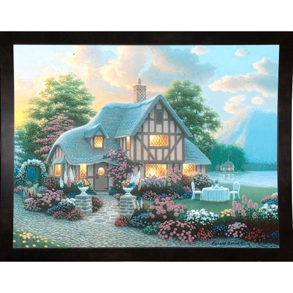 Lakeside Cottage-RICBUR50468 Print 21.5"x28" by Richard Burns