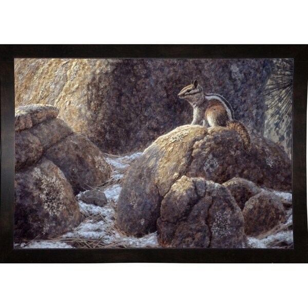 Chipmunk-RICBUR13042 Print 14"x20.5" by Richard Burns