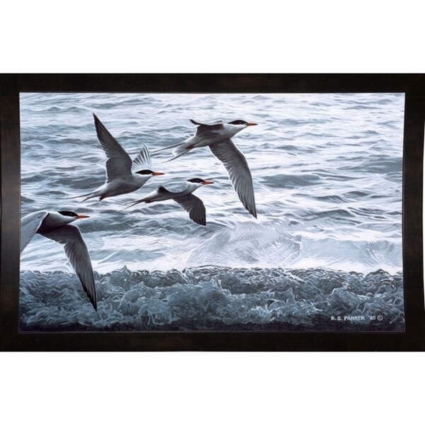 Above The Waves - Common Terns-RONPAR14775 Print 27.75"x44.25" by Ron Parker