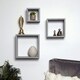 preview thumbnail 11 of 13, Gallery Solutions Distressed 3 Piece Floating Wall Cube Shelves