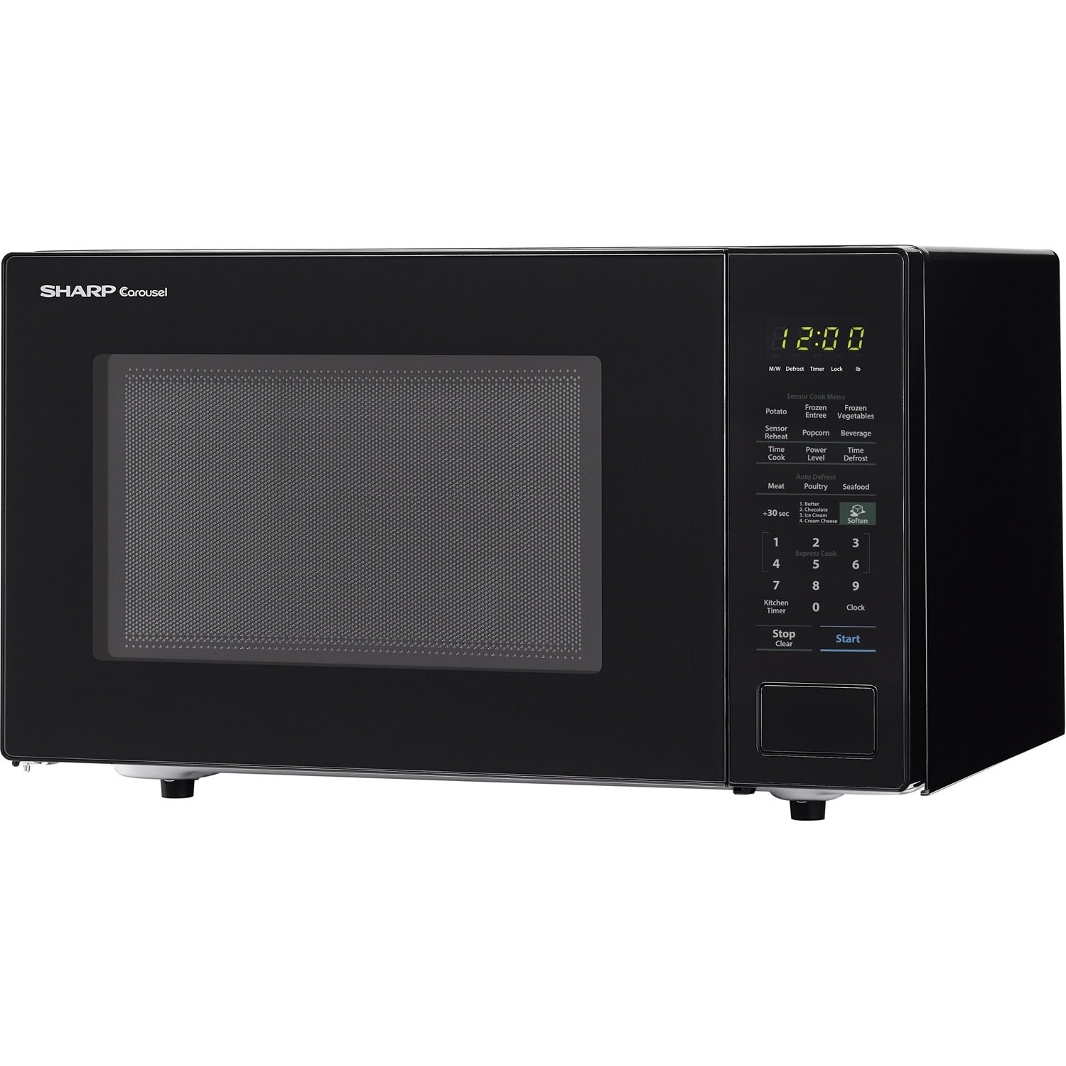 Shop Sharp Carousel 1 4 Cu Ft 1000w Countertop Microwave Oven In