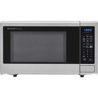 Shop Sharp Carousel 1 8 Cu Ft 1100w Countertop Microwave Oven In