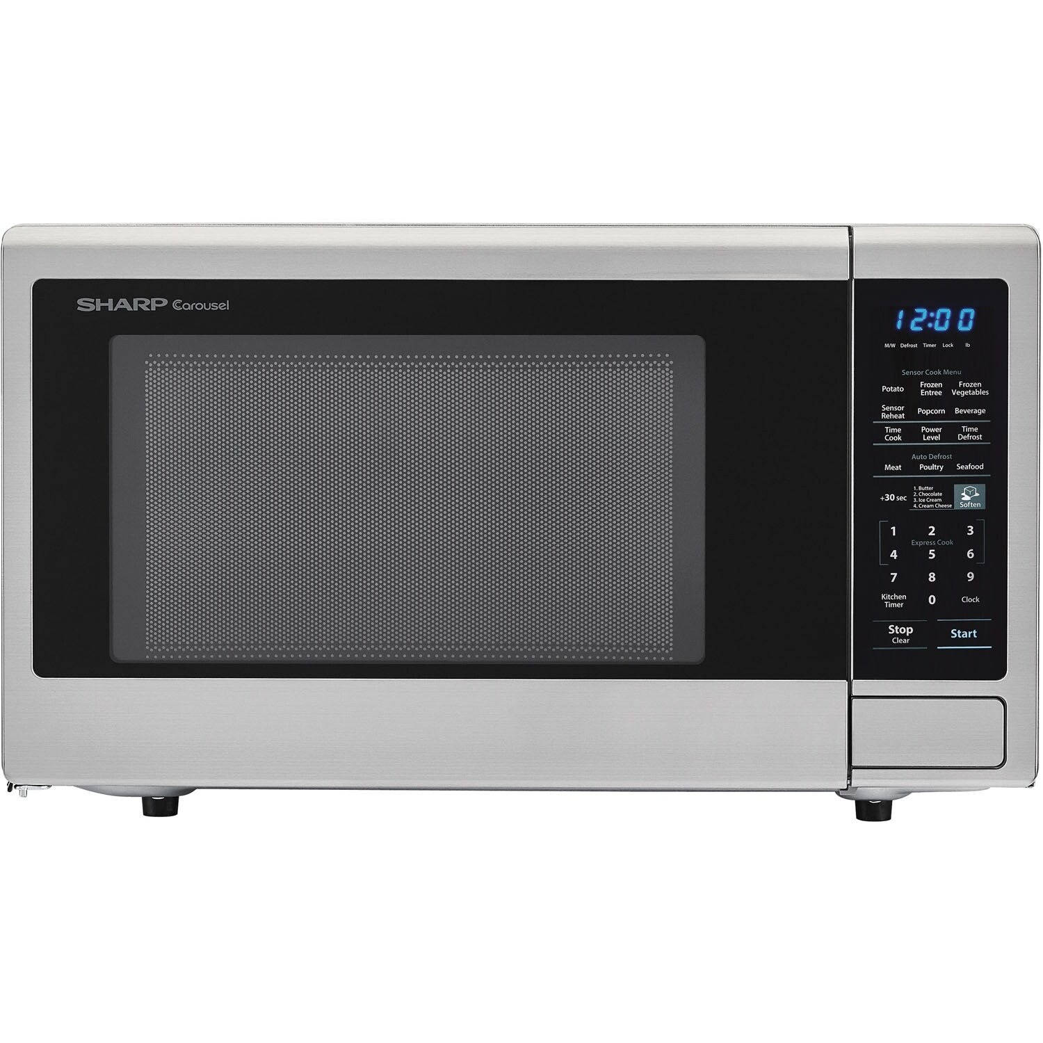 Shop Sharp Carousel 1 8 Cu Ft 1100w Countertop Microwave Oven In