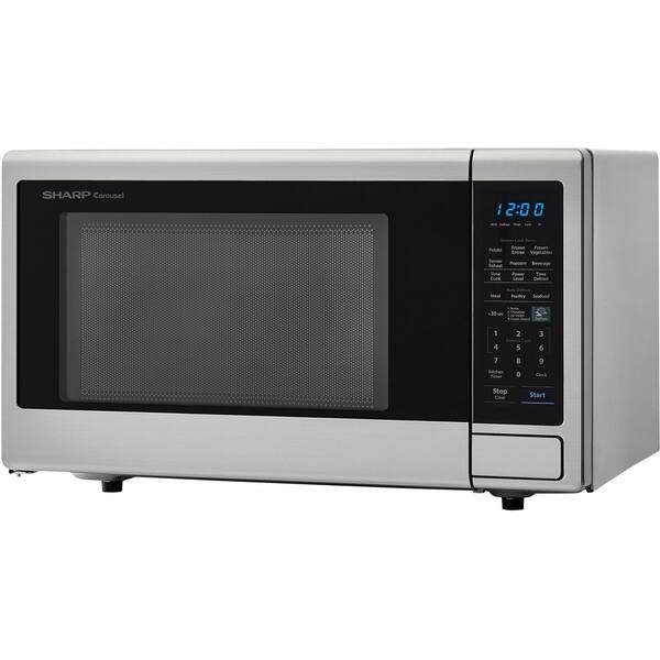 Shop Sharp Carousel 1 8 Cu Ft 1100w Countertop Microwave Oven In