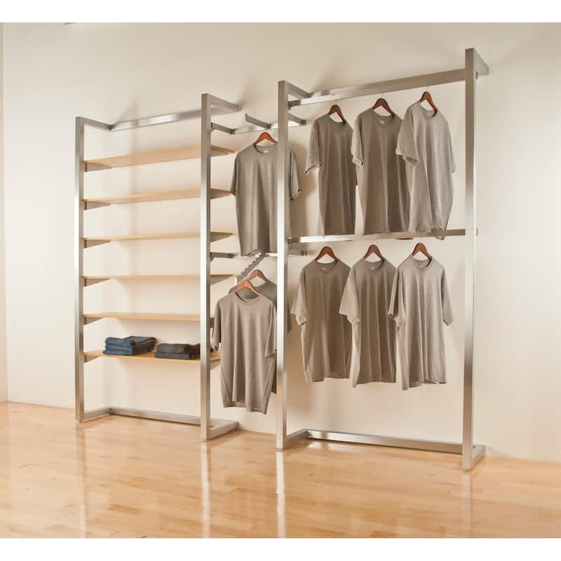 Econoco "Alta System" Satin Chrome Wall Module