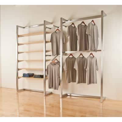 Econoco "Alta System" Satin Chrome Wall Module