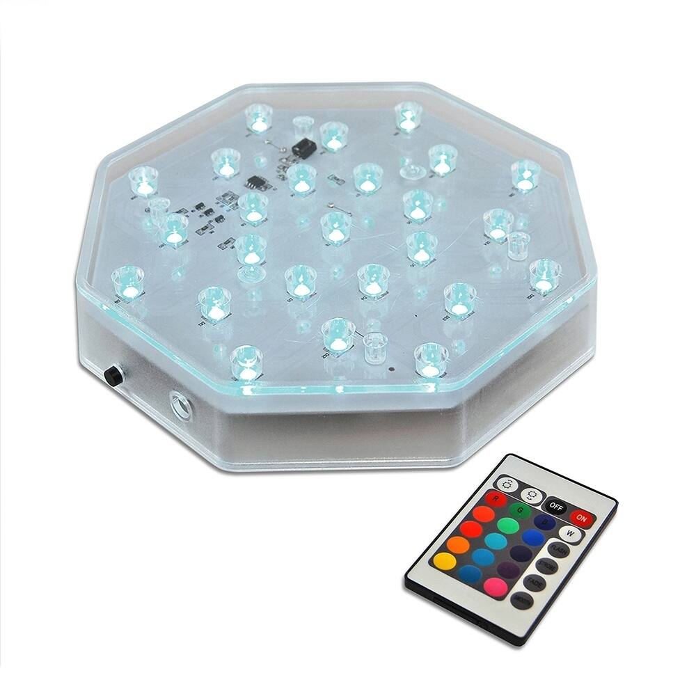 Battery Operated Base Light with Remote Control- Multi Color