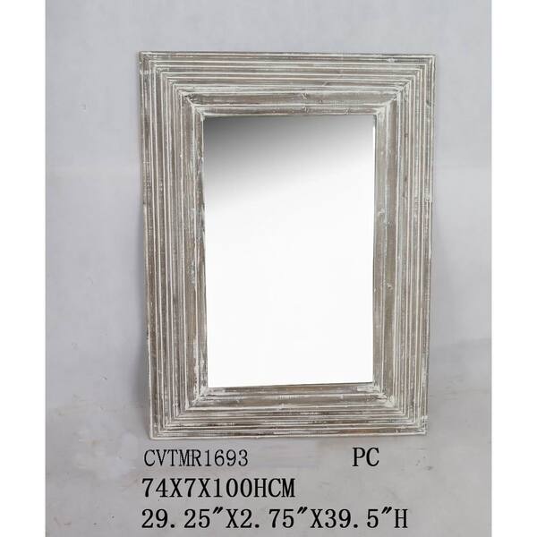 Shop Vonn White Washed Horizontal And Vertical Decorative Wall