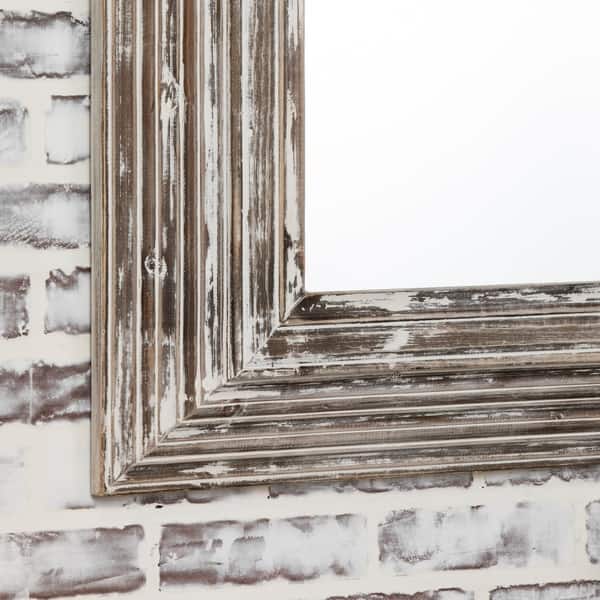 Shop Vonn White Washed Horizontal And Vertical Decorative Wall