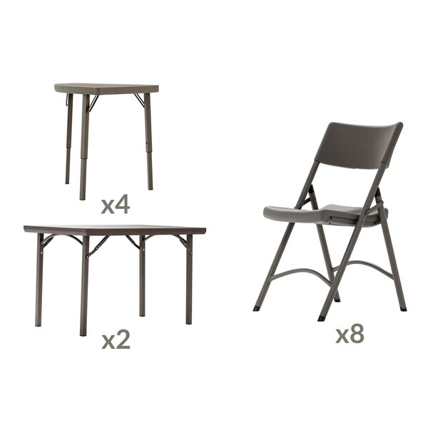 Shop Zown Premium 48 Inch Commercial 2 Pack Folding Table 4 Pack