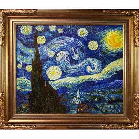 Starry Night with Florentine Gold Frame