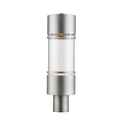 Avery Home Lighting Luminata Outdoor LED Post Mount Light in Brushed Aluminum