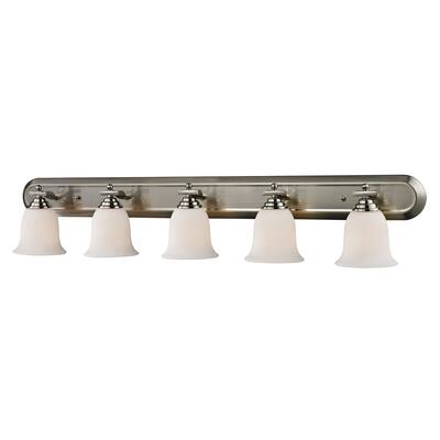 Lagoon Brushed Nickel 5-light Vanity
