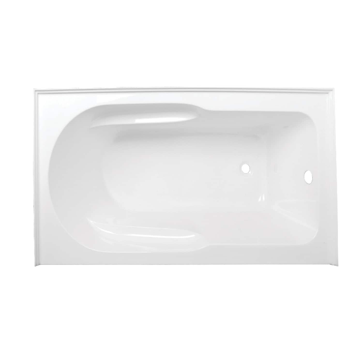 60 X 30 Inches Acrylic Deep Soak Alcove Bathtub White Acrylic Deep Soak Alcove Bathtub