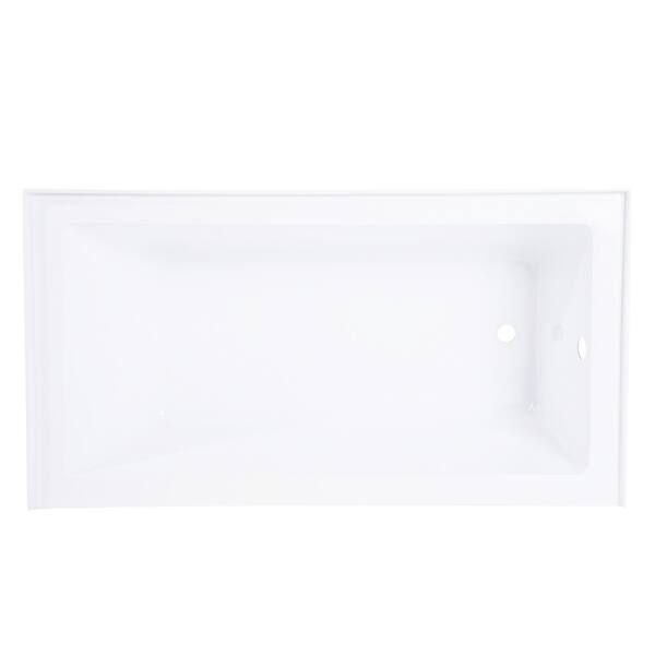 Kingston Brass 60 x 36 inches Acrylic Deep Soak Alcove Bathtub - White ...