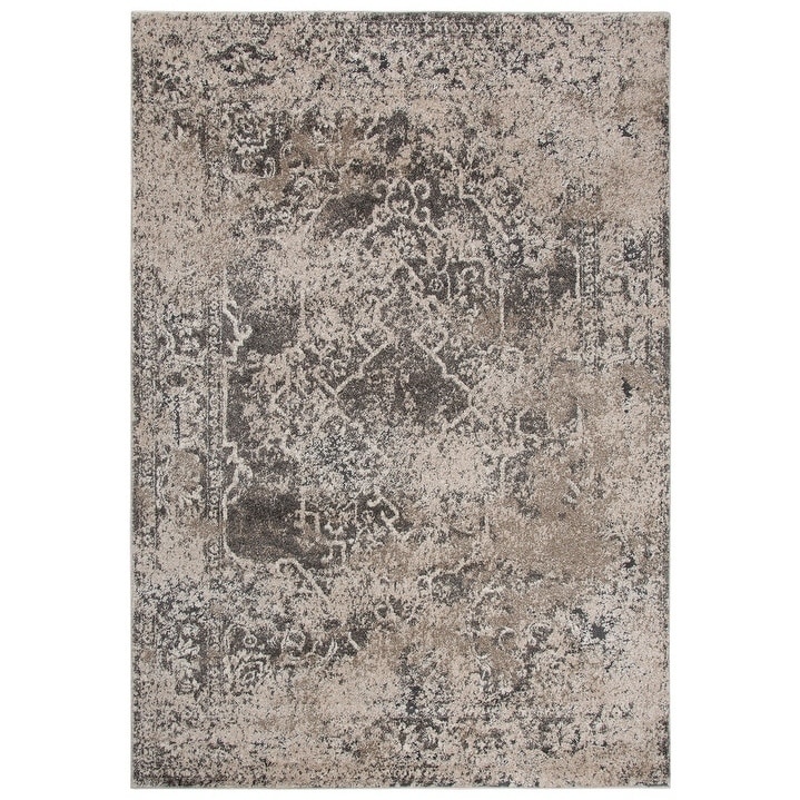 Alora Decor Venice Ivory, Beige, and Brown Abstract Rug