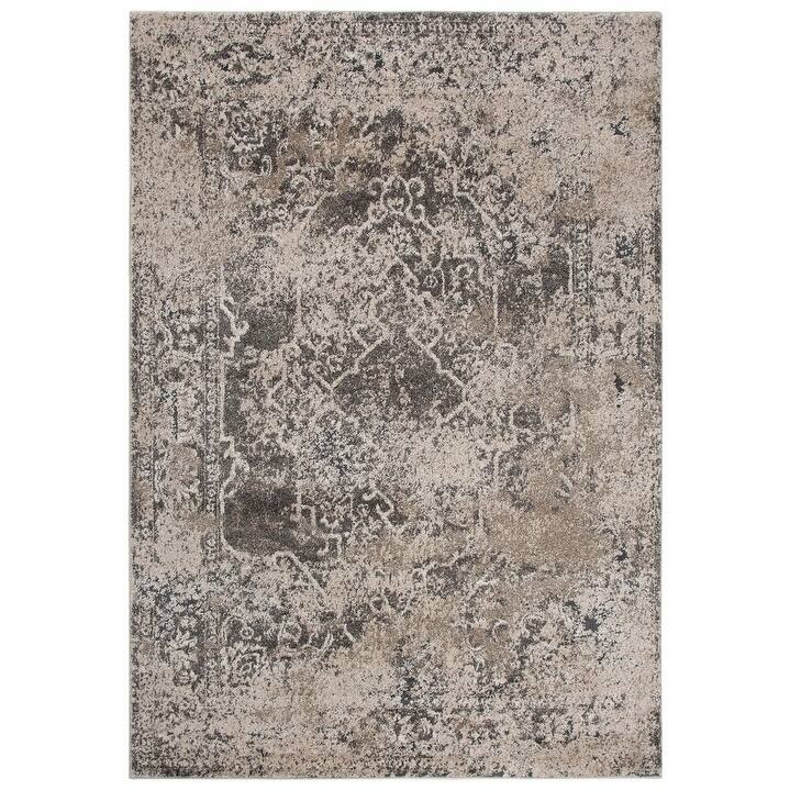 Alora Decor Venice Ivory, Beige, and Brown Abstract Rug