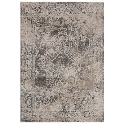 Alora Decor Venice Ivory, Beige, and Brown Abstract Rug