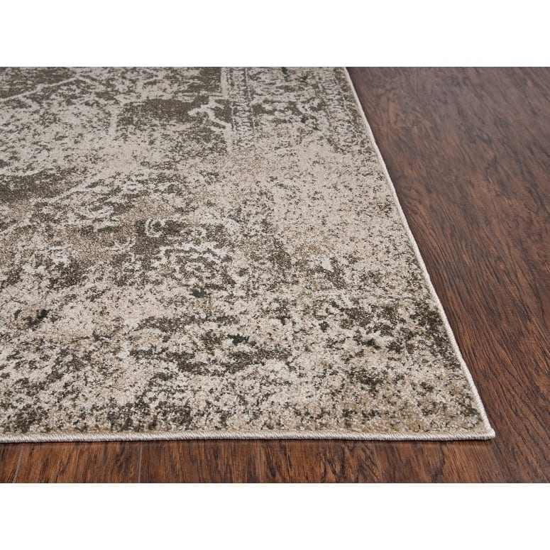 Alora Decor Venice Ivory, Beige, and Brown Abstract Rug