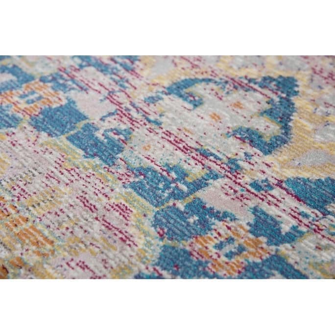 Morocco Collection Pink Medallion Rug