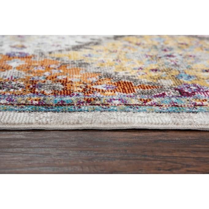 Morocco Collection Rust Ikat Rug