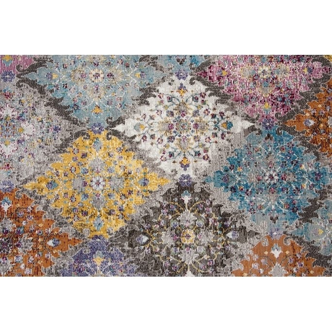 Morocco Collection Rust Ikat Rug