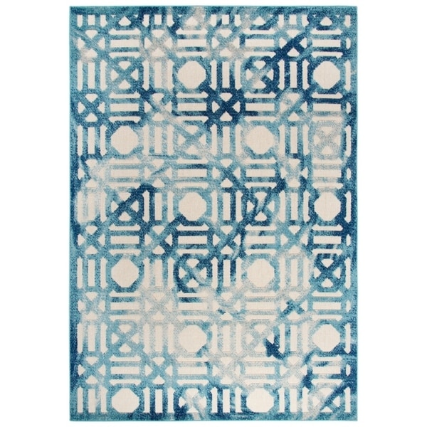 Sydney Geometric Cream Area Rug - (5'3" x 7'6") - 5'3" x 7'6"