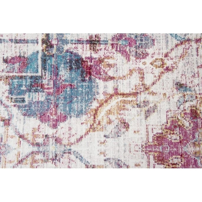 Alora Decor Morocco Collection Blue Damask Rug