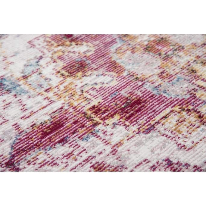 Alora Decor Morocco Collection Blue Damask Rug