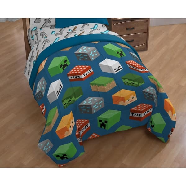 Shop Mojang Minecraft Isometric Characters Twin Comforter On