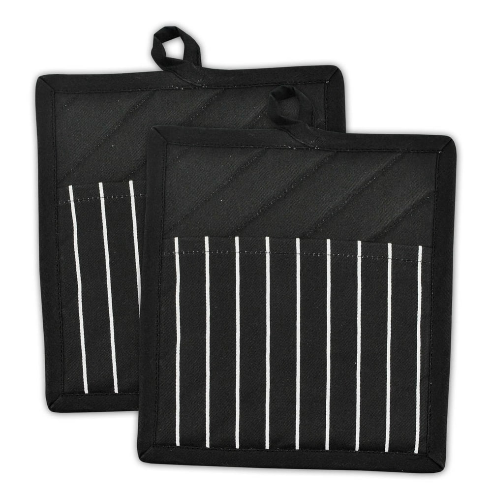 DII Chef Stripe Kitchen Potholder Set (Set of 2)