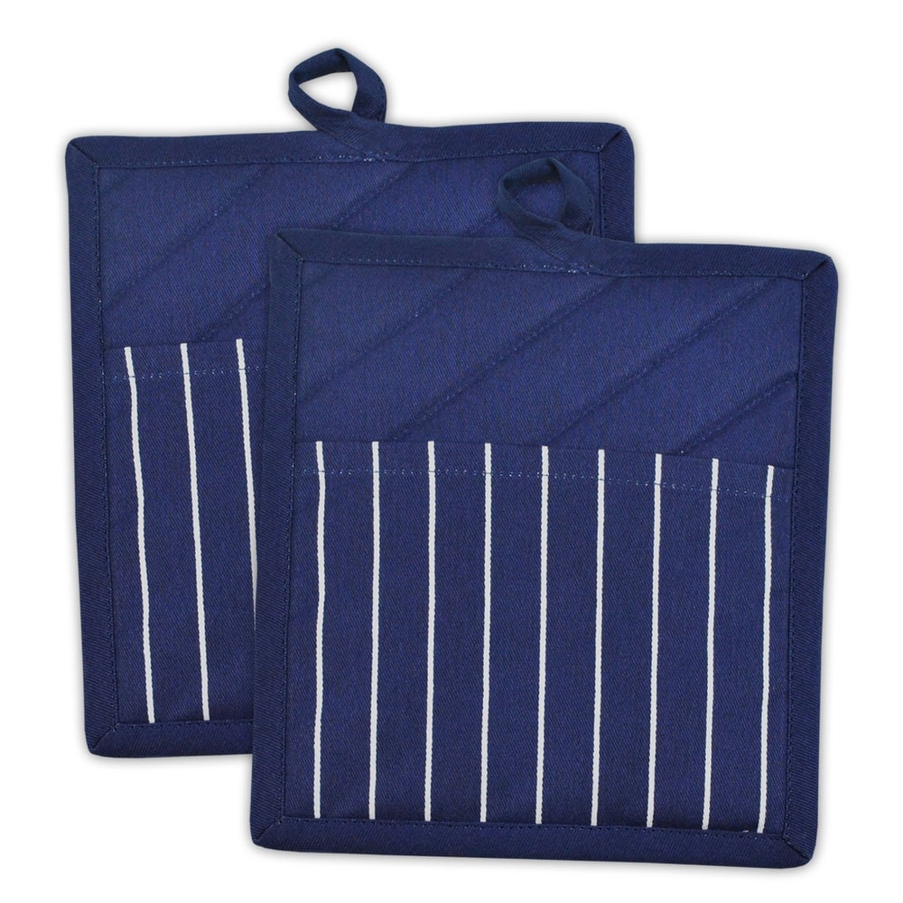 DII Chef Stripe Kitchen Potholder Set (Set of 2)