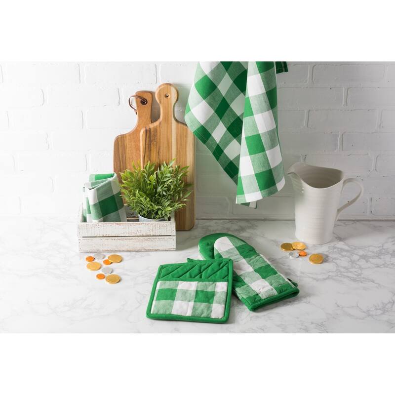 DII Buffalo Check Kitchen Potholder Set (Set of 2)
