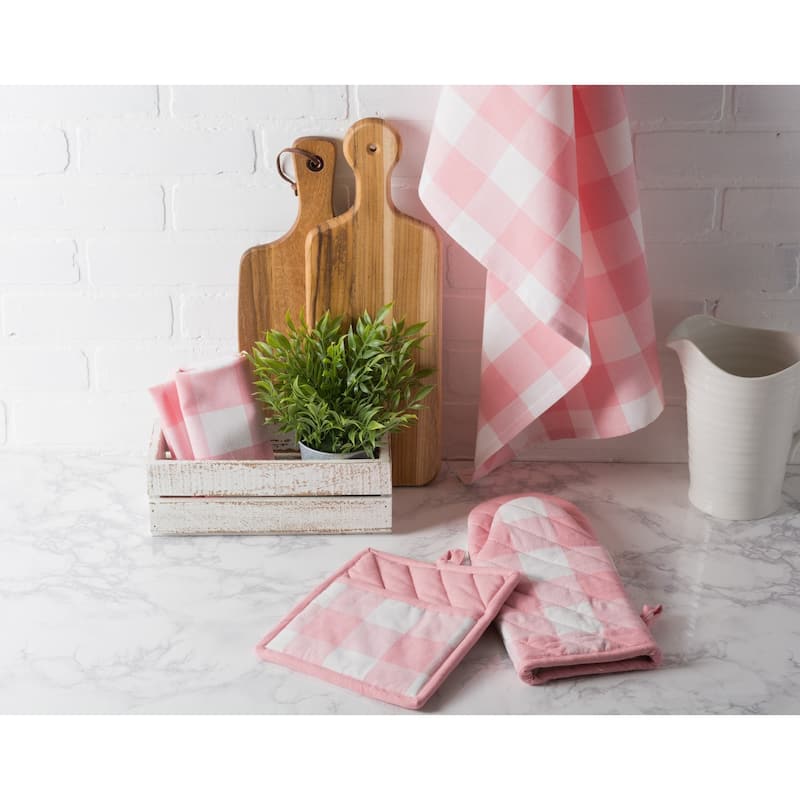 DII Buffalo Check Kitchen Potholder Set (Set of 2)